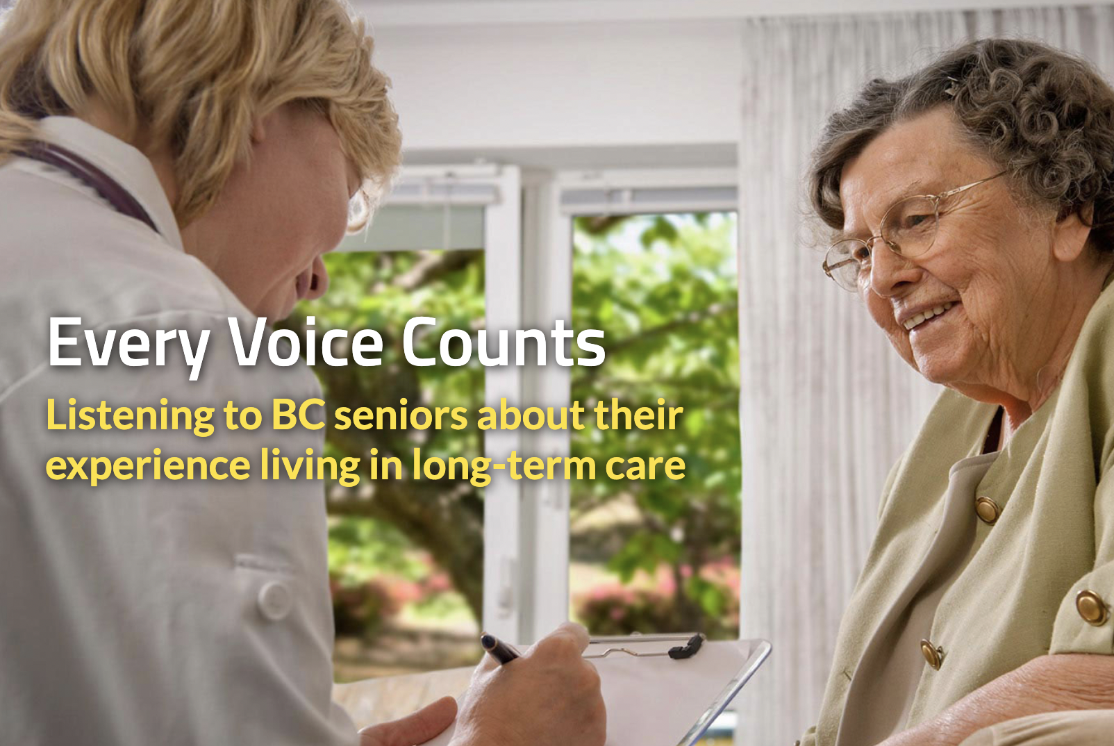 Seniors Advocate seeks residential care survey volunteers