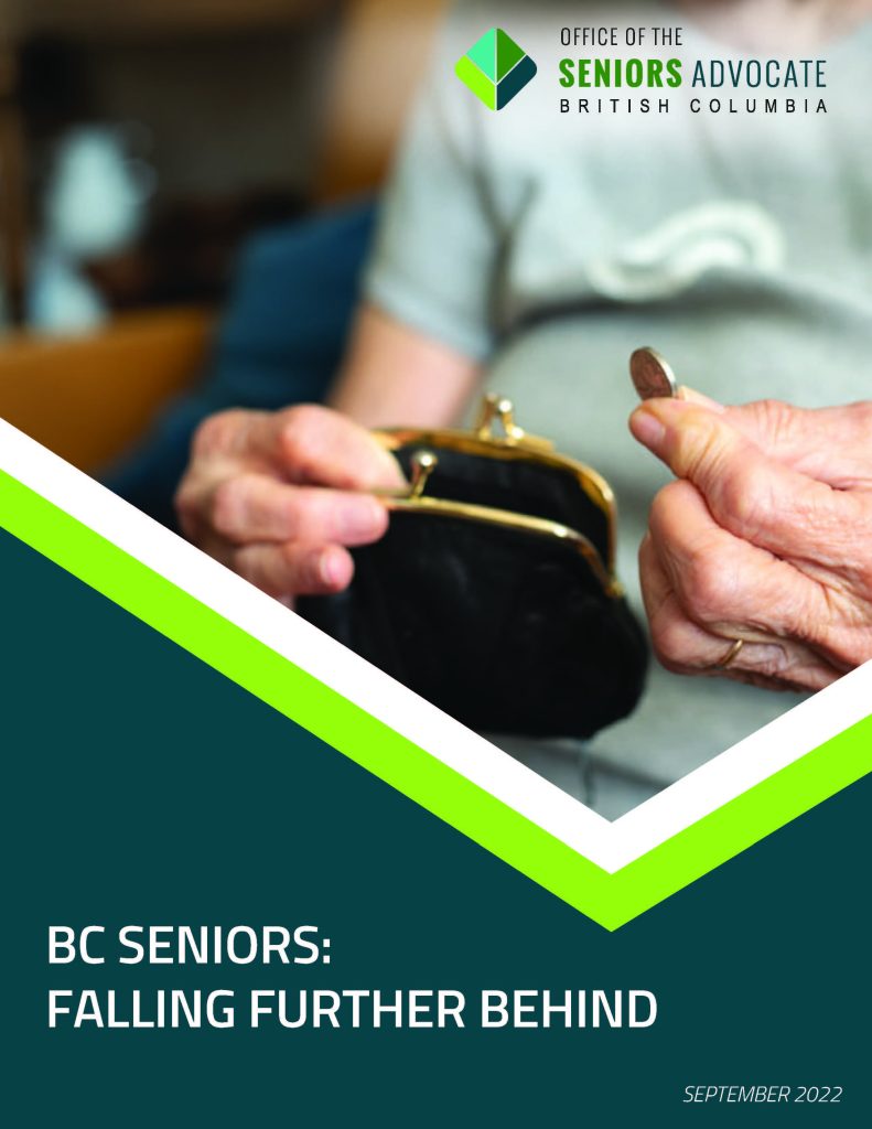 BC seniors have lowest incomes, struggling financially